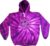 Mens Yoga Hoodie Sweatshirt – Aum Symbol Purple Tie Dye Hoody