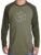 Mens Yoga Shirt – Aum Symbol Adult Long Sleeve Raglan Shirt